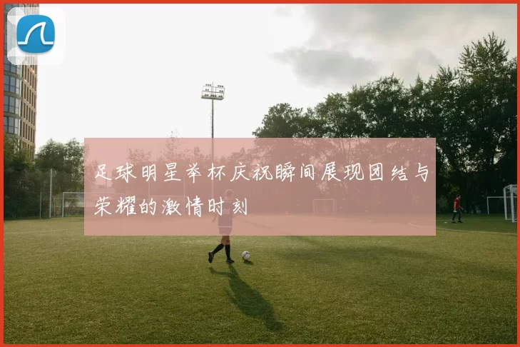 足球明星举杯庆祝瞬间展现团结与荣耀的激情时刻